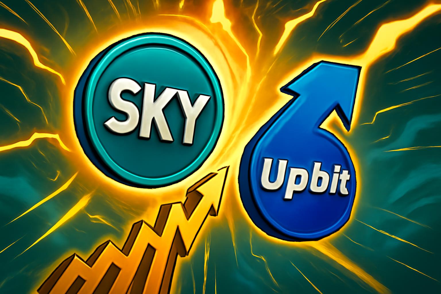 SKY Rockets to Higher Market Cap After Upbit Listing